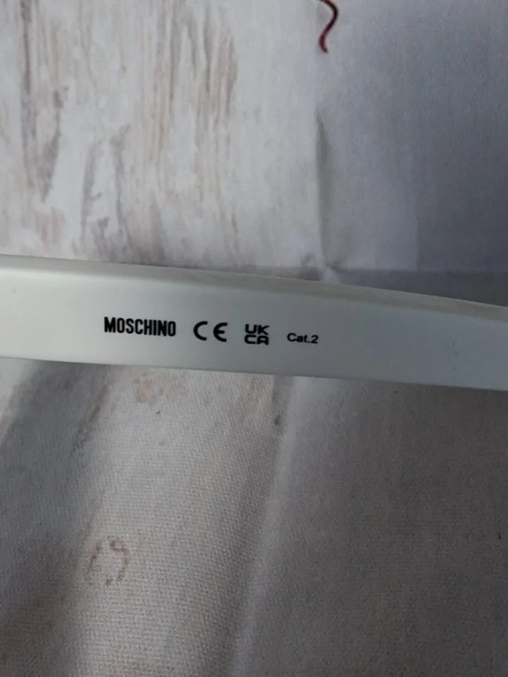 MOSCHINO white black pink Sunglasses MOS122/S 3H2JP Authentic New in case